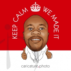 Wedding Gift Caricatures and Wedding Guest Book Ideas | Keep Calm Cause We Made It | Caricature Your Photo | Online Caricatures | Personalized Caricature